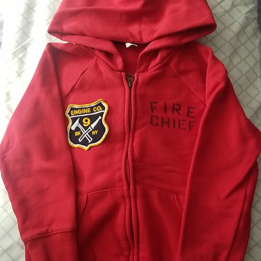 Gap Hoodie full zip sz 5 FireEngine